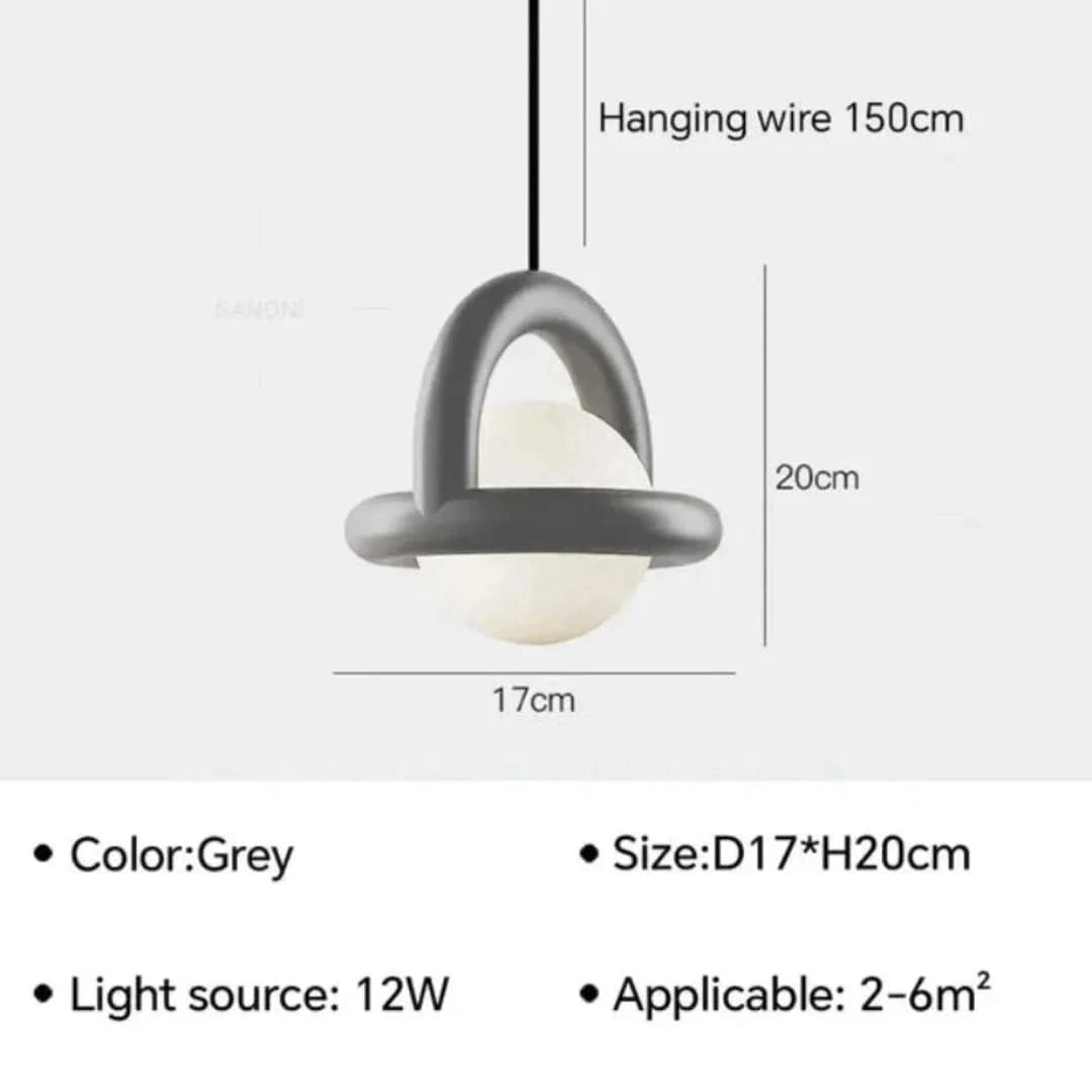 Hallshimmer - Lámpara de colgante de bola radiante-Ceiling lamps-VyFlair