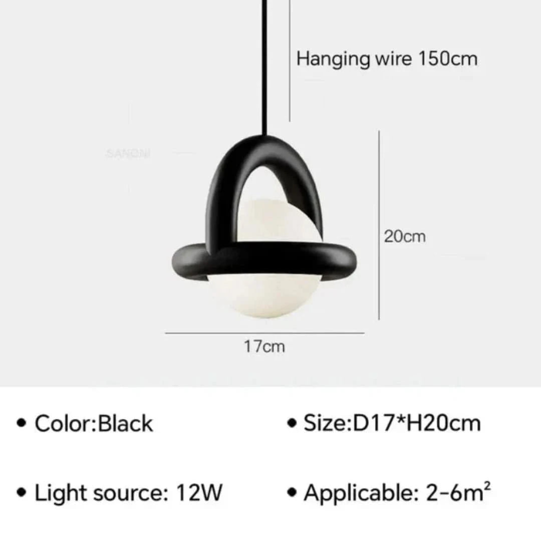 Hallshimmer - Lámpara de colgante de bola radiante-Ceiling lamps-VyFlair