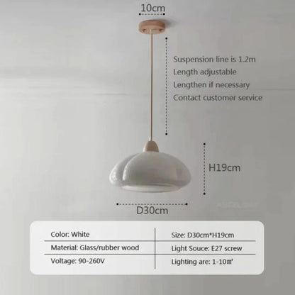 Medievalluxe - Luz de colgante cremoso-Ceiling lamps-VyFlair