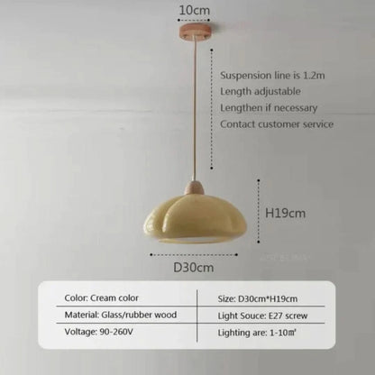 Medievalluxe - Luz de colgante cremoso-Ceiling lamps-VyFlair