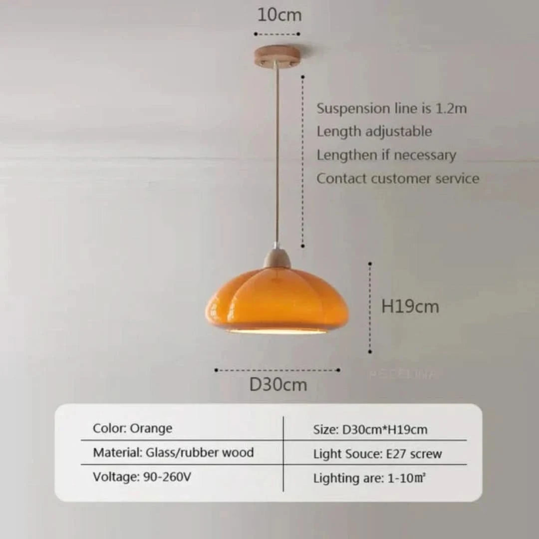 Medievalluxe - Luz de colgante cremoso-Ceiling lamps-VyFlair