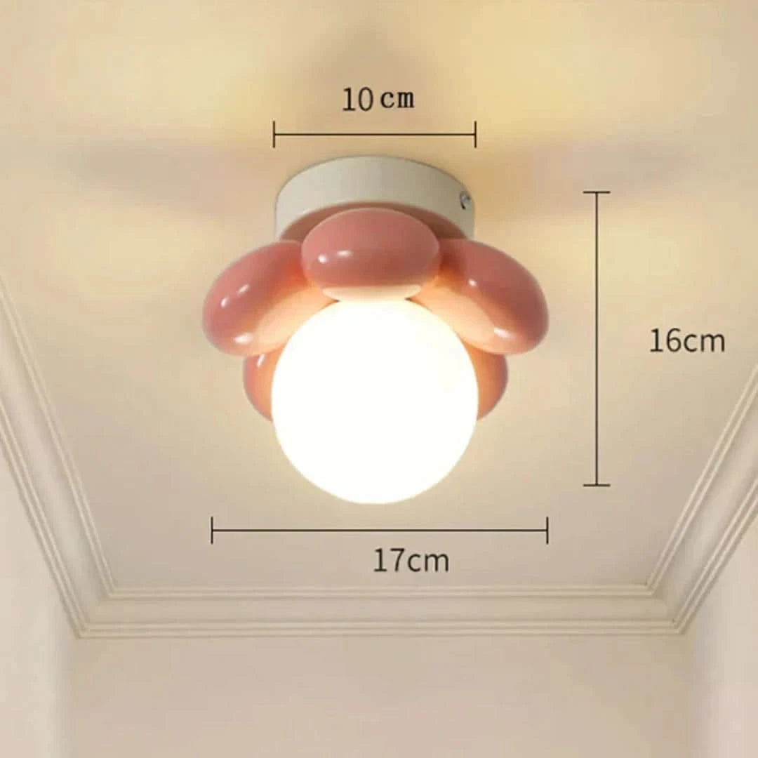Floraaura - Lámpara de techo con flores escandinavas-Ceiling lamps-VyFlair
