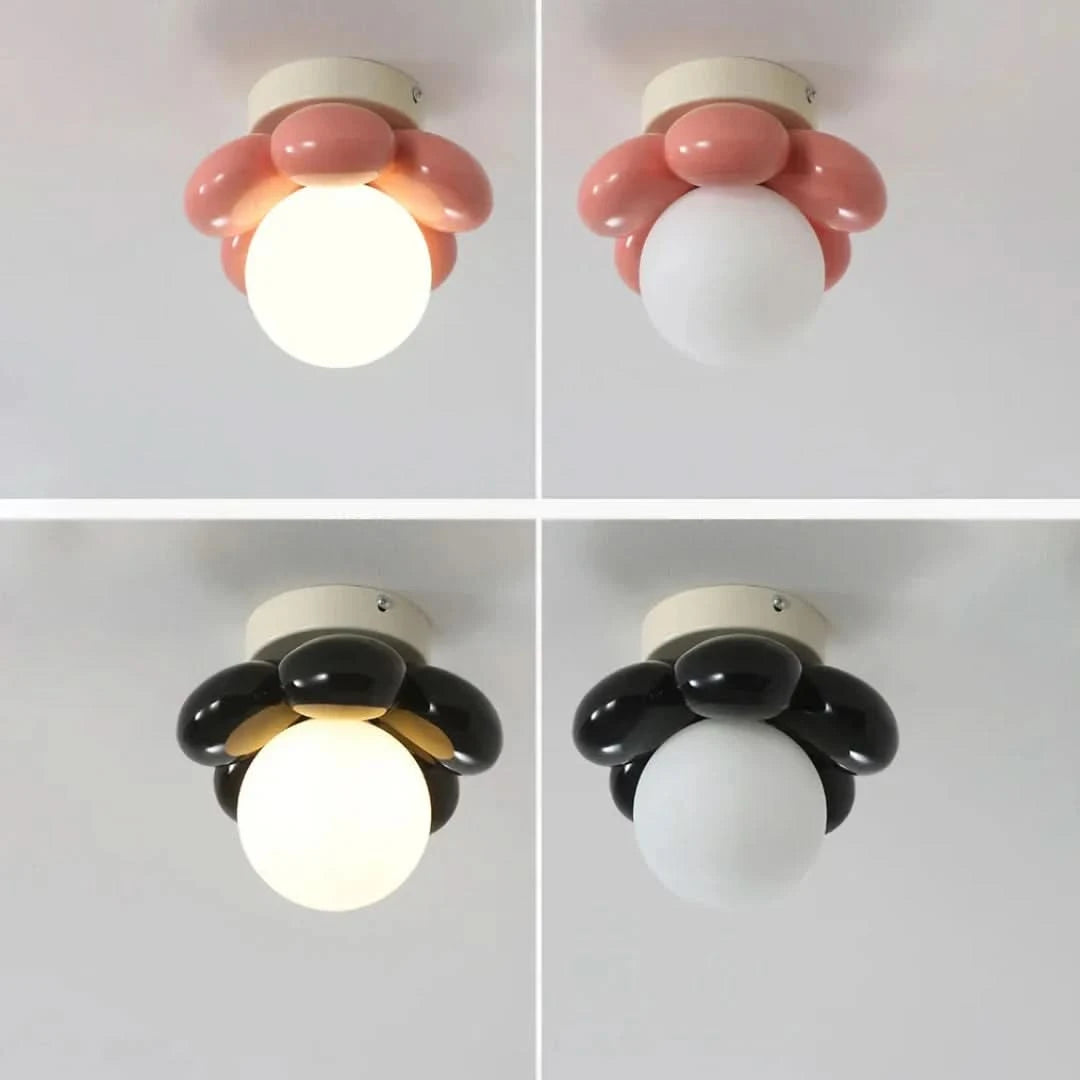 Floraaura - Lámpara de techo con flores escandinavas-Ceiling lamps-VyFlair