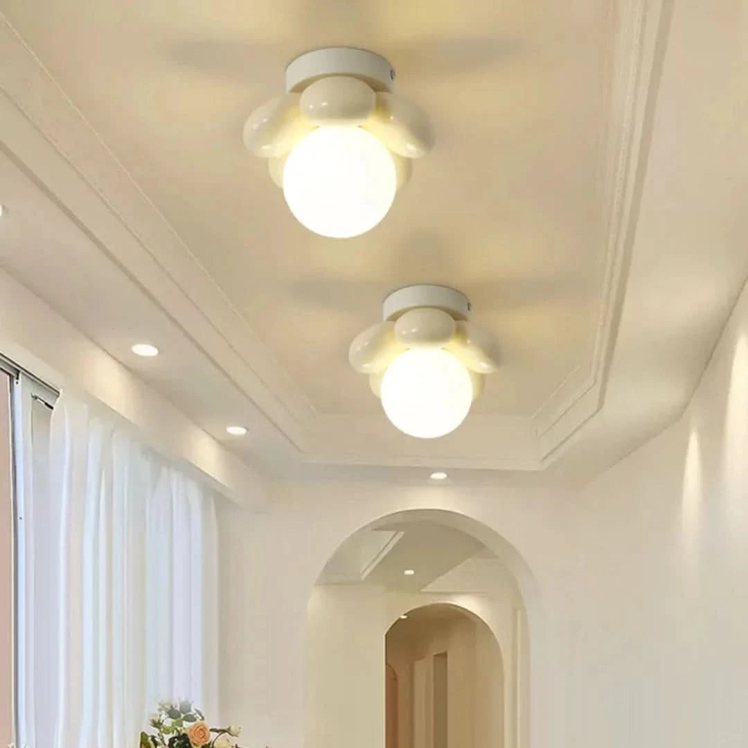 Floraaura - Lámpara de techo con flores escandinavas-Ceiling lamps-VyFlair