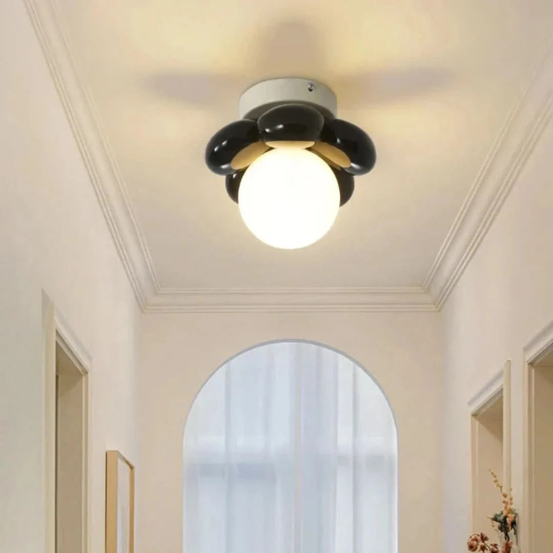 Floraaura - Lámpara de techo con flores escandinavas-Ceiling lamps-VyFlair