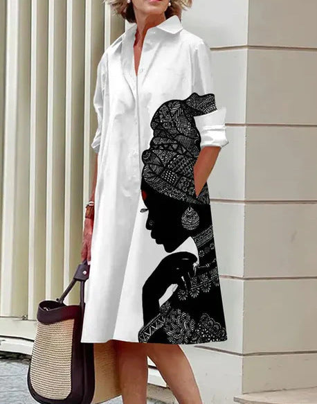 Vestido Casual Impreso Elegante para Mujeres - Estilo Verano Halagador para Cualquier Ocasión