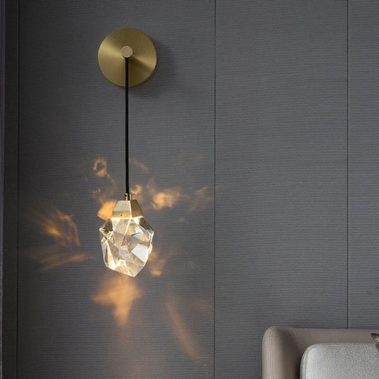 LuxorLight - Modern wall lamp with crystals