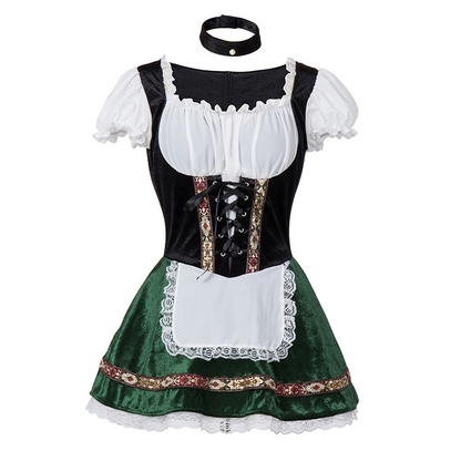 Elegante Mini Dirndl Vestido - Material de Alta Calidad - Trachten de Oktoberfest