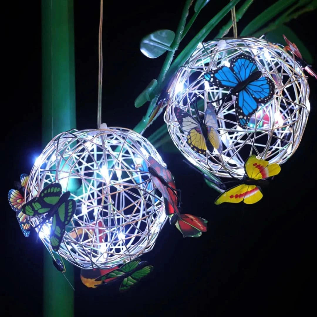 Butterbright - Butterfly de lámpara solar colgante-Outdoor lighting-VyFlair
