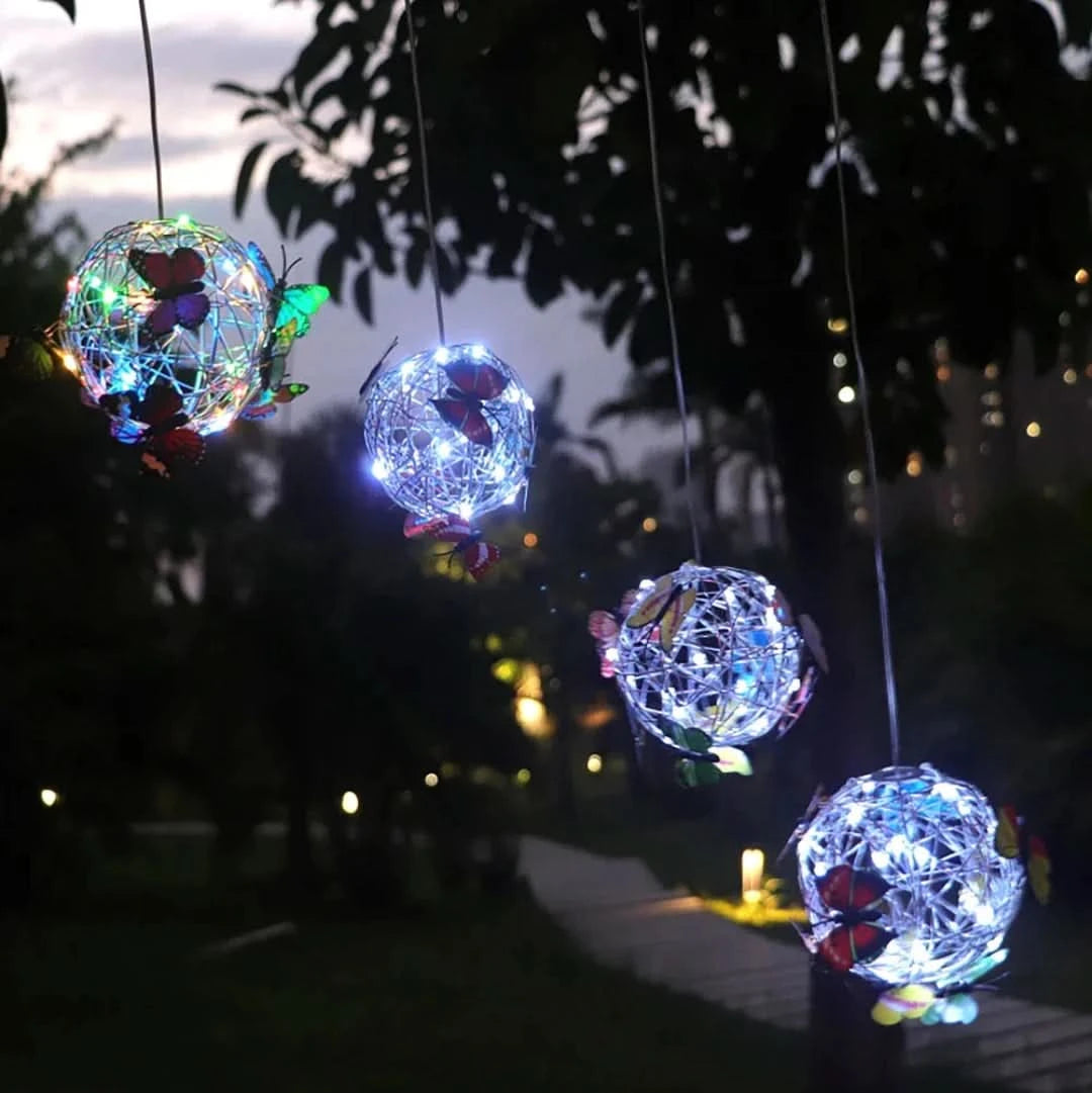 Butterbright - Butterfly de lámpara solar colgante-Outdoor lighting-VyFlair