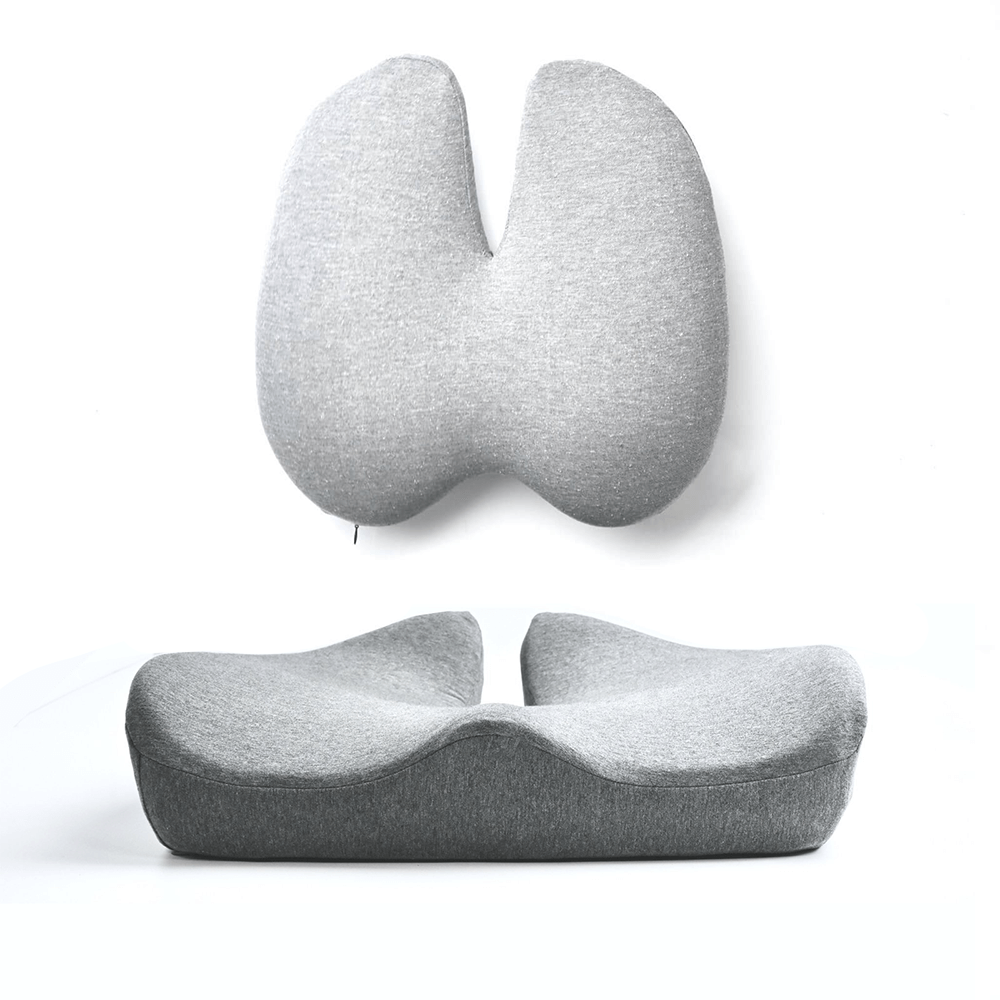 ORTHOSEAT - Conjunto de Comodidad Ortopédica - Cojín Asiento y Respaldo