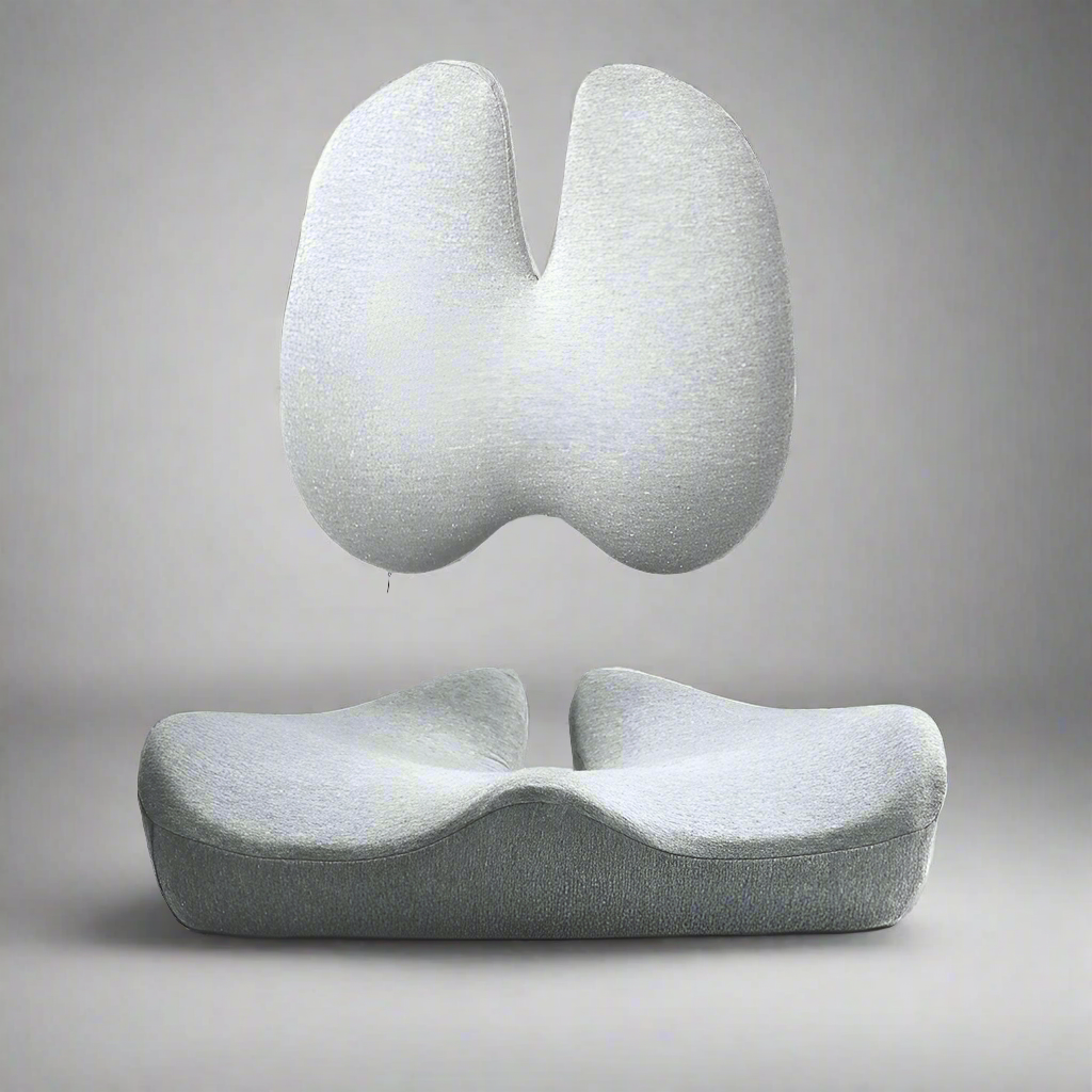 ORTHOSEAT - Conjunto de Comodidad Ortopédica - Cojín Asiento y Respaldo