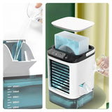 Enfriador de Aire Portátil - Humidificador - Luz Nocturna Integrada