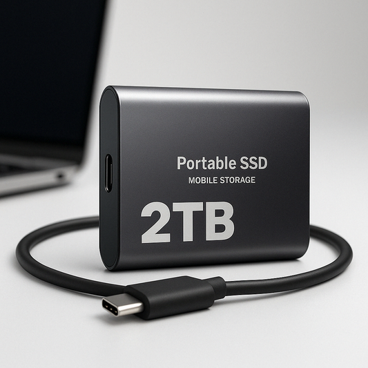 Unidad SSD portátil - almacenamiento compacto - alta velocidad