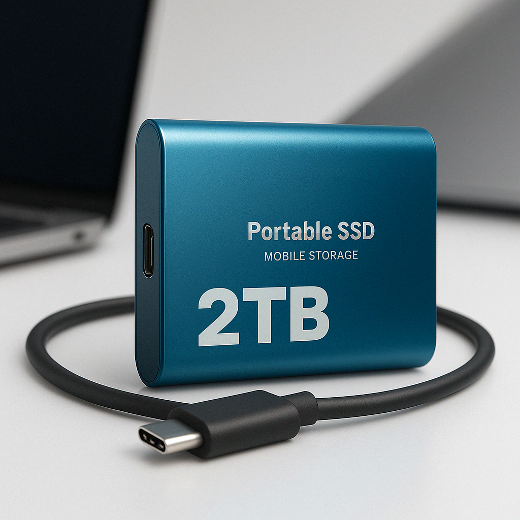 Unidad SSD portátil - almacenamiento compacto - alta velocidad