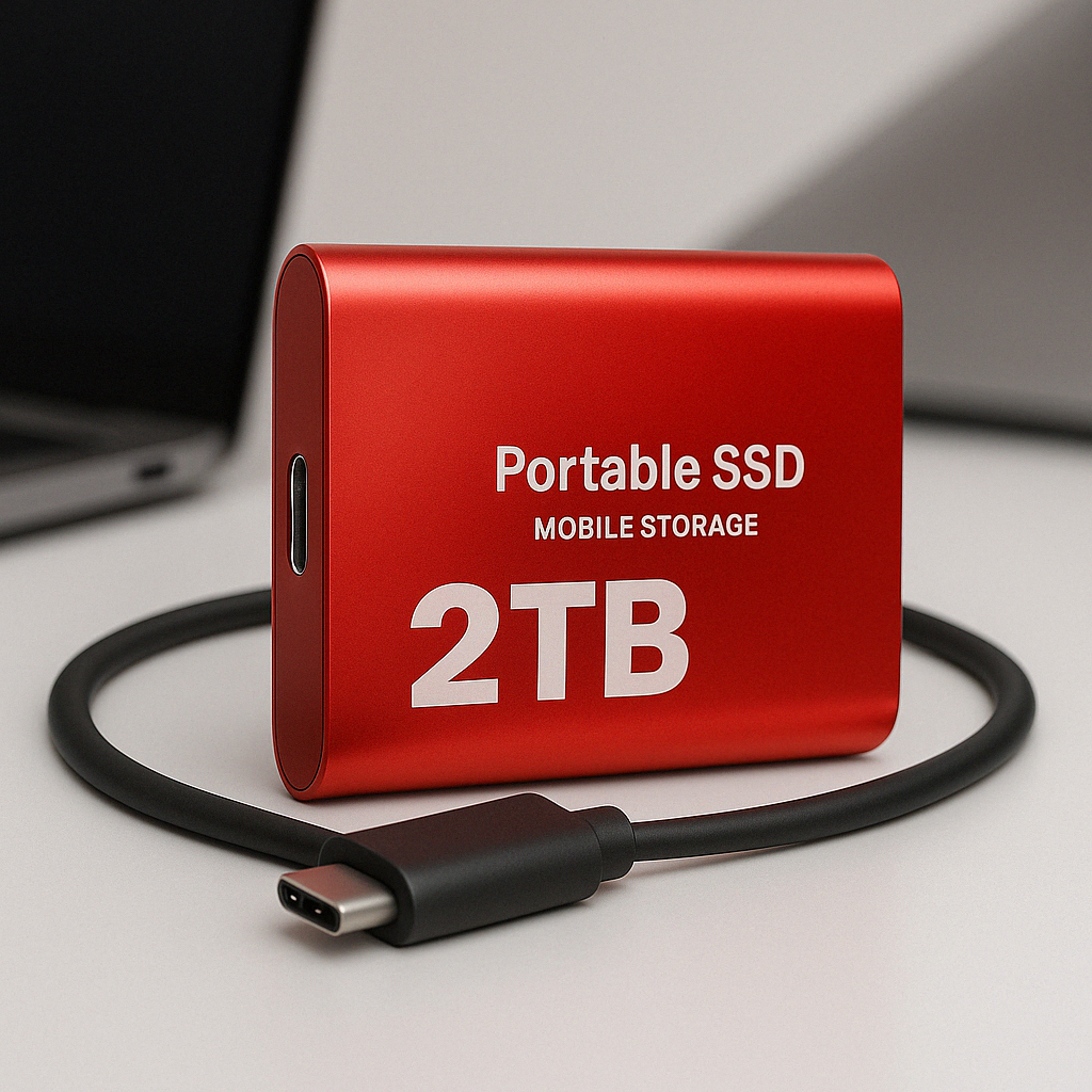 Unidad SSD portátil - almacenamiento compacto - alta velocidad