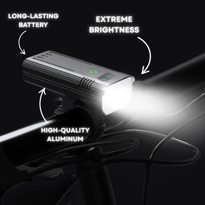 Luminoride Power Beam - Luz Bicicleta 5000 Lúmenes - Batería 10000mAh