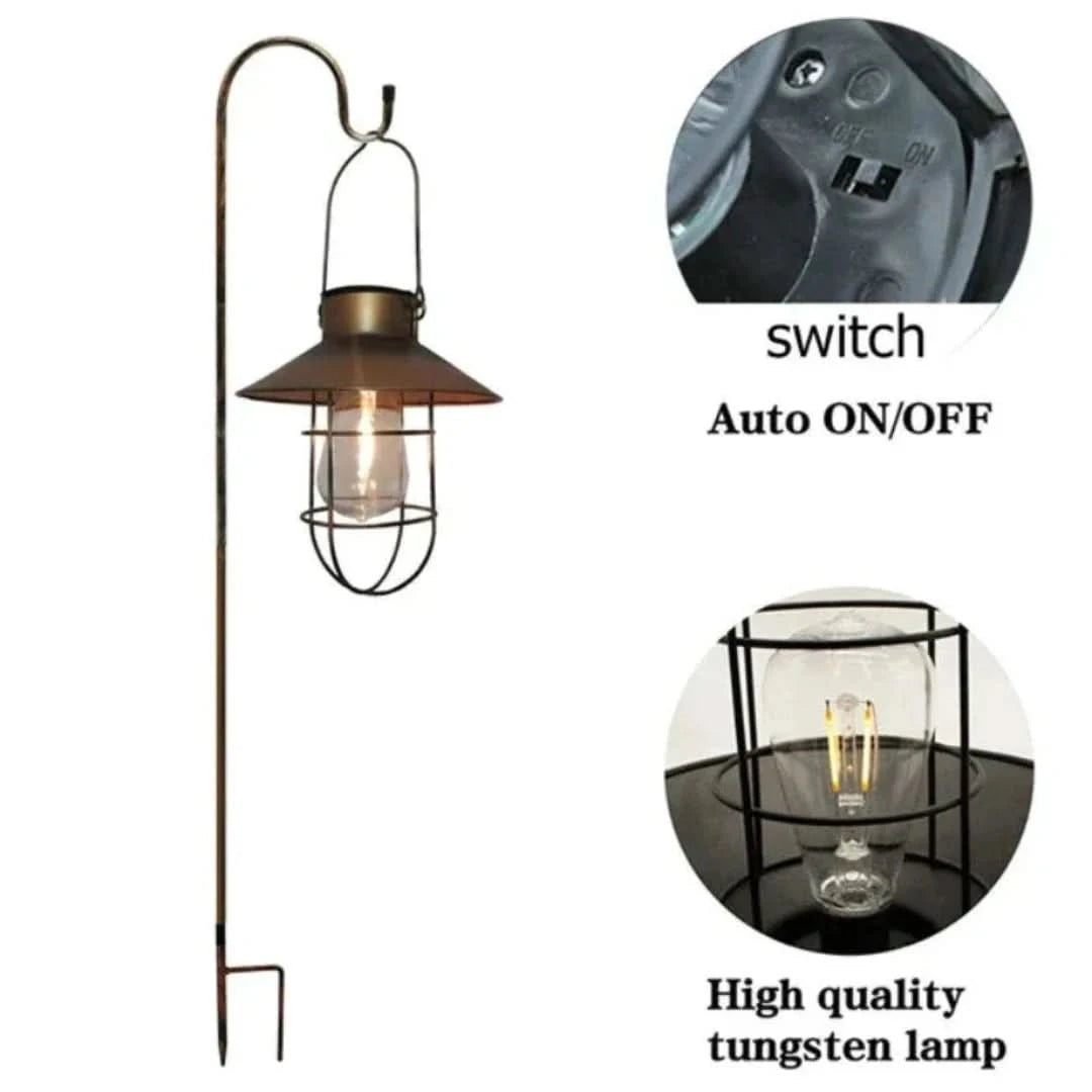 Heritagesolar - Linterna solar retro para al aire libre-Outdoor lighting-VyFlair