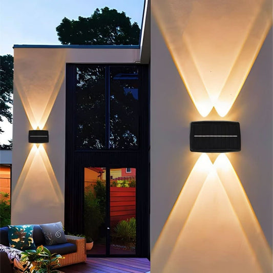 Solar LED Outdoor Wall Light - Waterproof