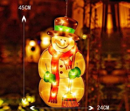 Christmas Window LED Decoration with Suction Cup