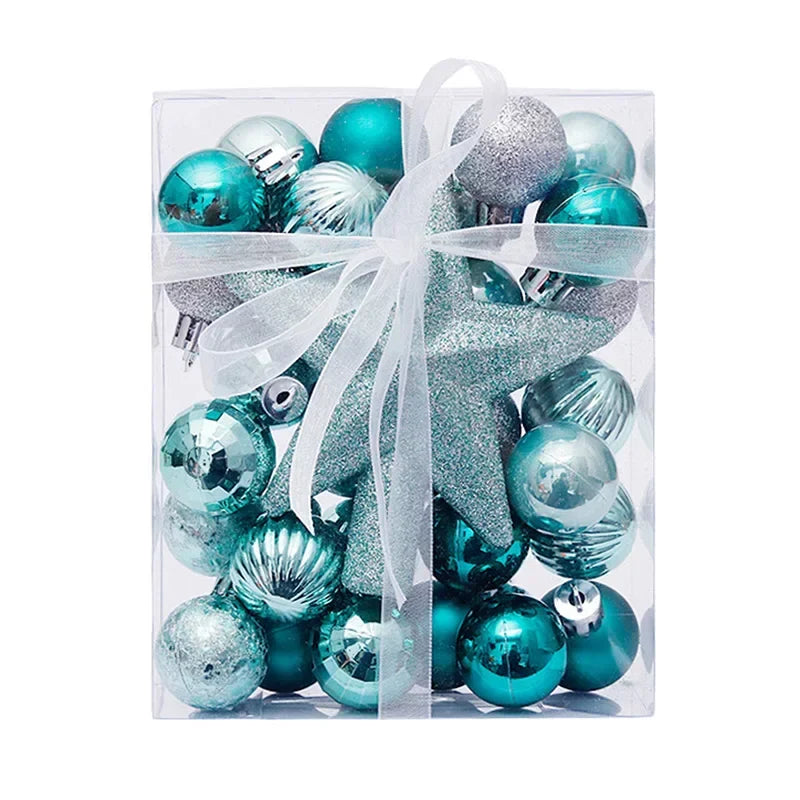 Set 30 Bolas de Navidad – Adornos en Colores Brillantes para Decoración de Árbol