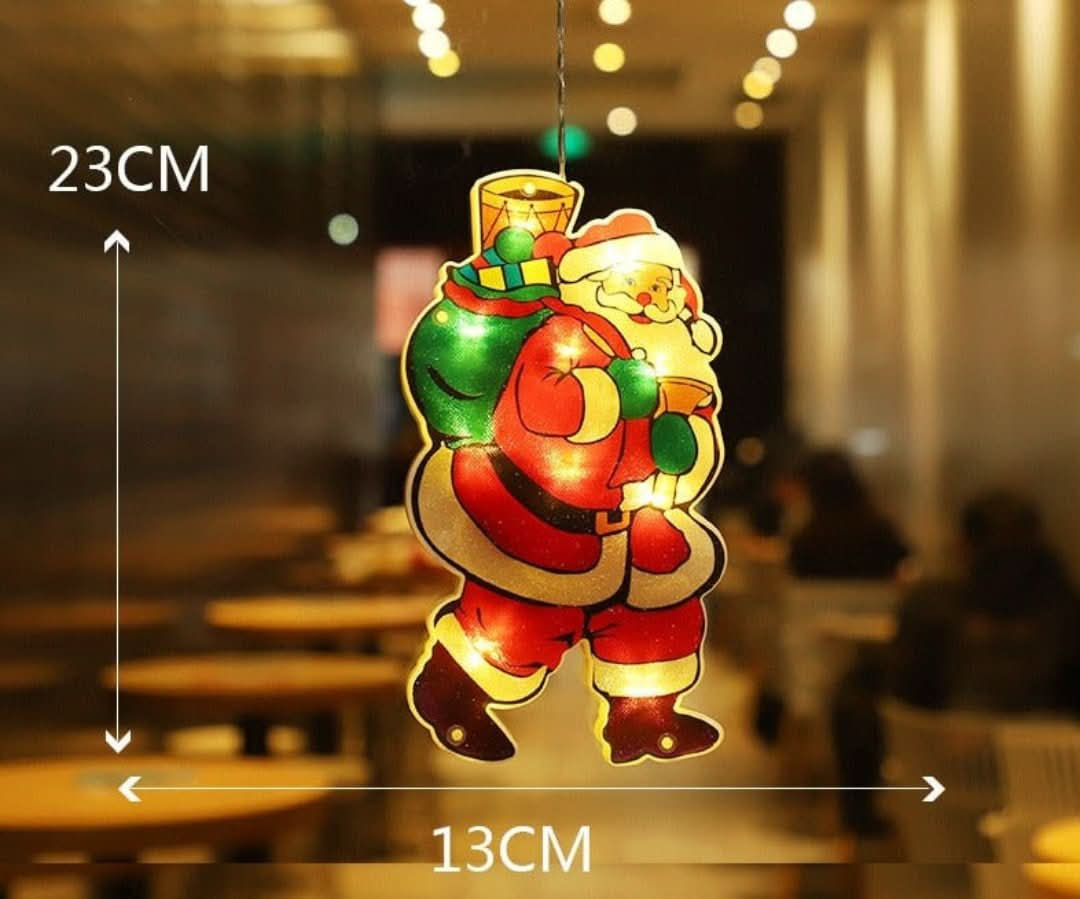 Christmas Window LED Decoration with Suction Cup