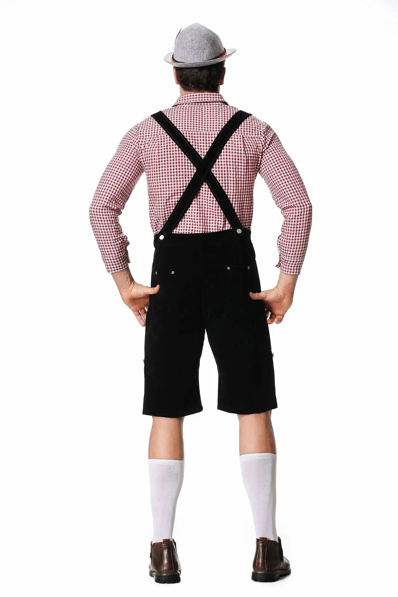 Pantalones Trachten para Hombre con Tirantes - Cuero - Listo para Oktoberfest