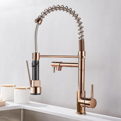 FlowTwin - Elegante Grifo Doble de Salida