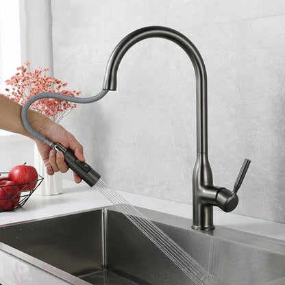 PureFlow - Grifo de Cocina con Ducha de Mano Retráctil