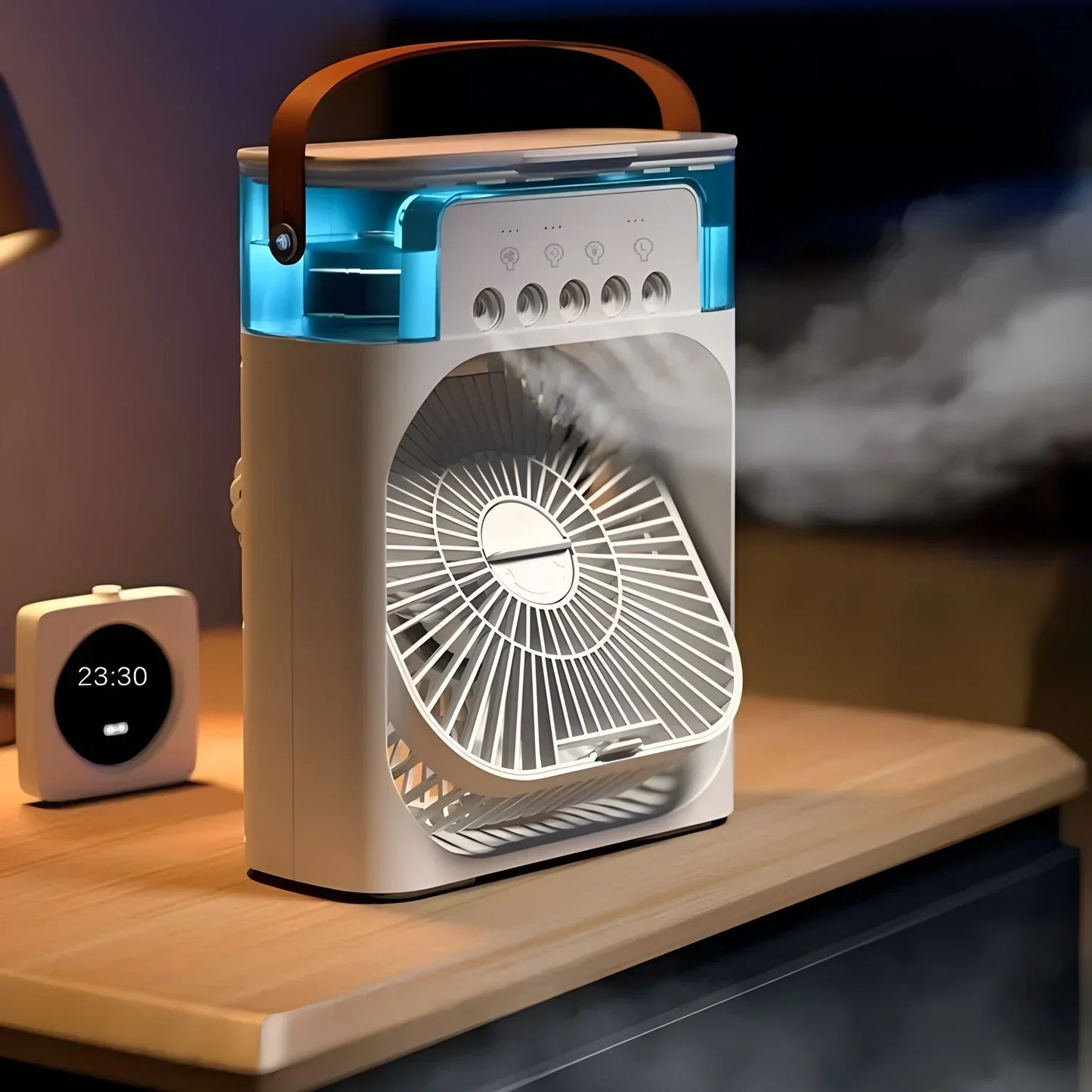 Ventilador Enfriador de Aire Portátil con Luz LED