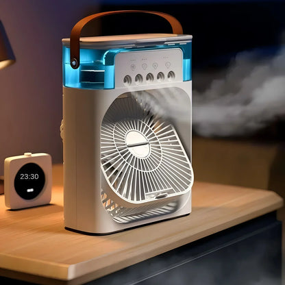 Ventilador Enfriador de Aire Portátil con Luz LED