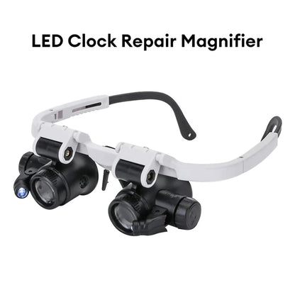 LED Glasses Magnifying Glass