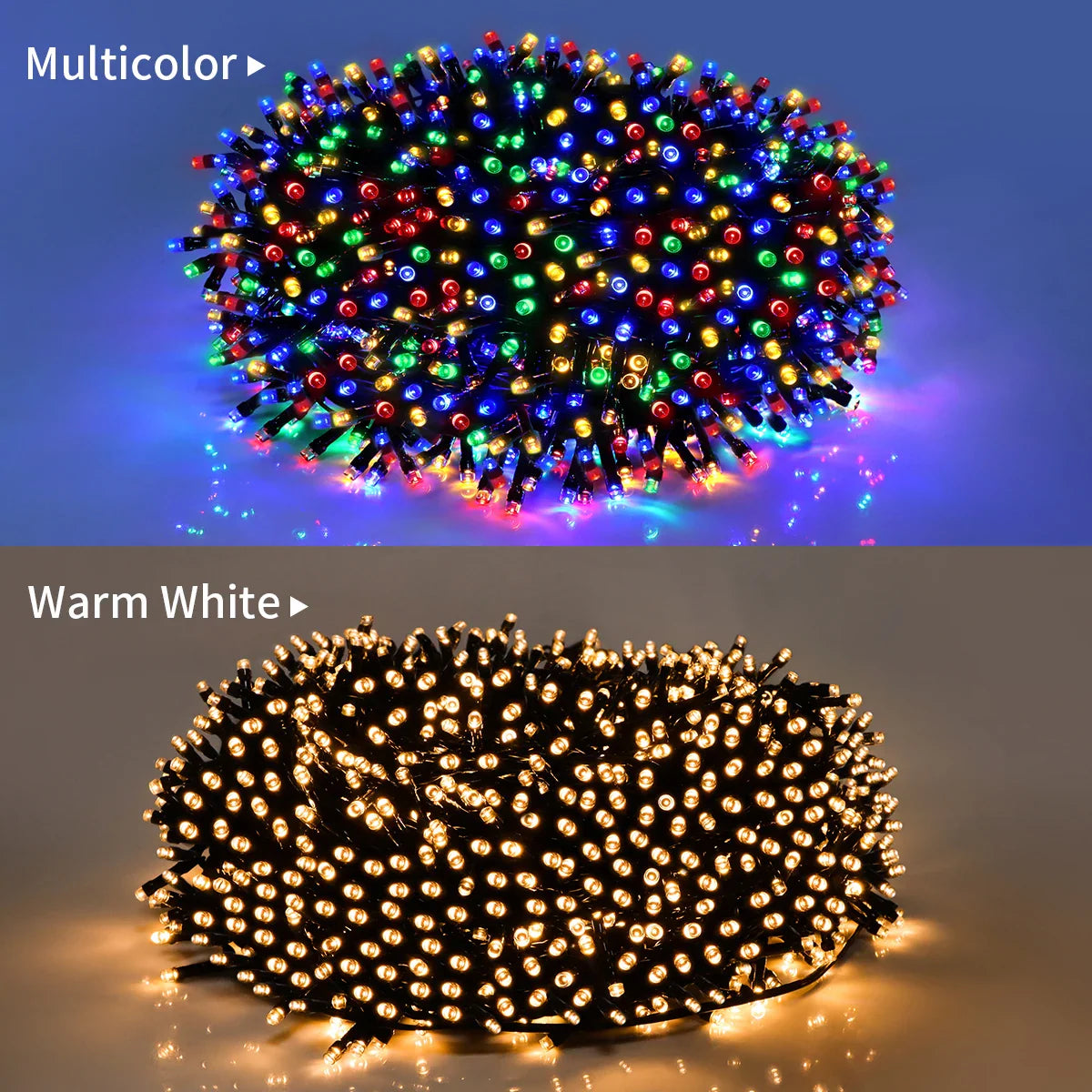 Luces LED de Navidad – Impermeables y Multicolor para Interior y Exterior