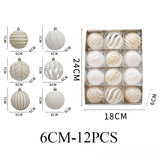 Błyszczące bombki choinkowe 12 szt. – Unikalny design i luksusowy akcent