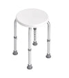 Silla de Ducha Antideslizante Ajustable - Aluminio y PE - Soporta 136 kg