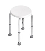 Silla de Ducha Antideslizante Ajustable - Aluminio y PE - Soporta 136 kg