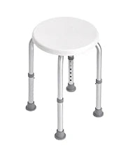 Silla de Ducha Antideslizante Ajustable - Aluminio y PE - Soporta 136 kg