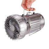 Ventilador Solar Camping 3 en 1 con Luz y Powerbank