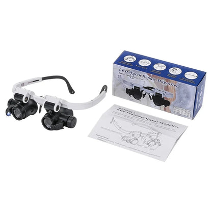 LED Glasses Magnifying Glass