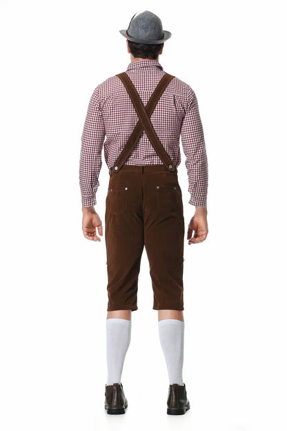 Pantalones Trachten para Hombre con Tirantes - Cuero - Listo para Oktoberfest