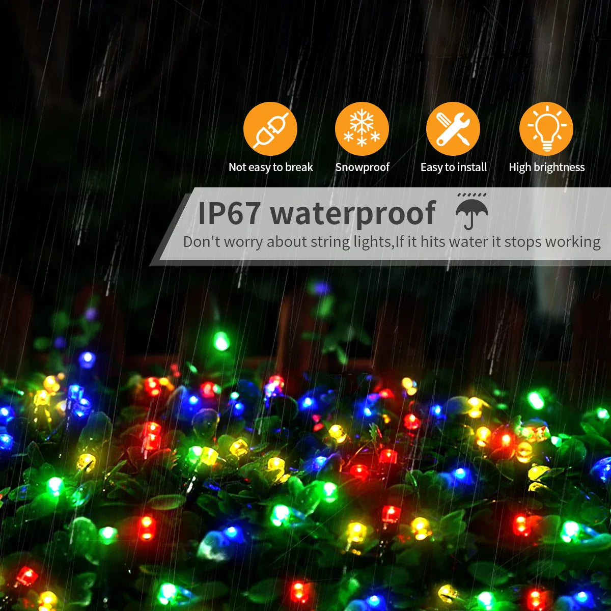 Luces LED de Navidad – Impermeables y Multicolor para Interior y Exterior