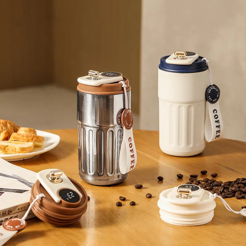 SmartSip Botella Térmica LED Acero Inoxidable