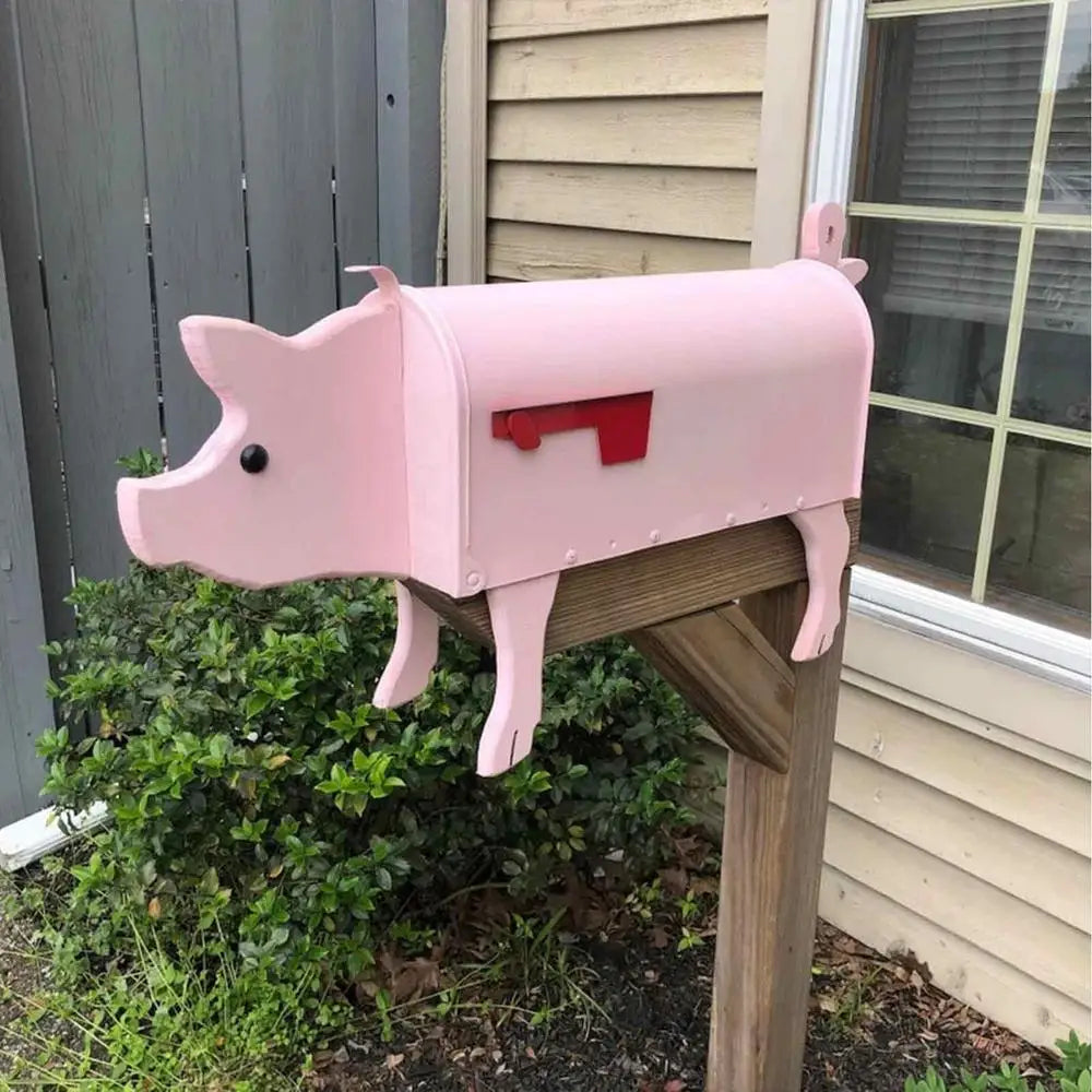 Buzón de Escultura de Animales Hecho a Mano – Buzón de Metal Resistente a la Corrosión para Decoración de Jardín y Entrada