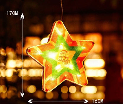 Christmas Window LED Decoration with Suction Cup