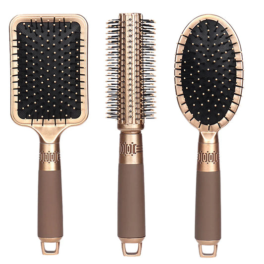 AirFlex Pro - Cepillo Paddle de Masaje con Airbag Anti-Estático para Cabello Rizado