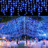 Cascada de Luces LED Navideñas 5M – Multicolor Impermeable para Interior y Exterior