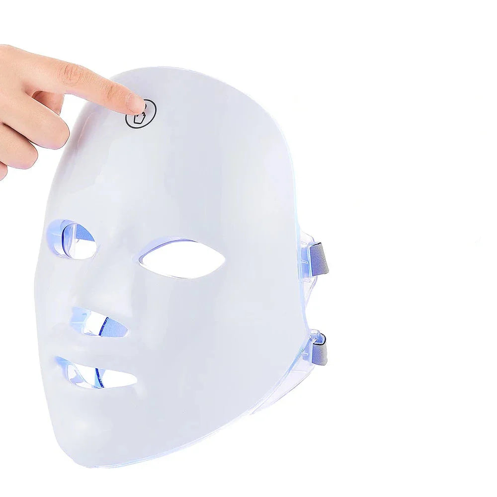 AgeGlow - Máscara de Terapia LED de 7 Colores para Lifting Facial y Blanqueamiento