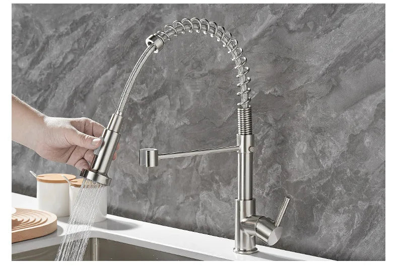 FlowTwin - Elegante Grifo Doble de Salida