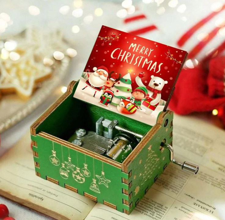Scatola Musicale Natalizia – Scena Invernale con Melodia “Feliz Navidad”