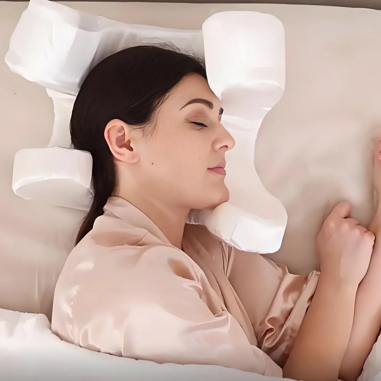 BeautyCloud - Almohada de Espuma Viscoelástica para la Prevención de Arrugas y Máximo Confort